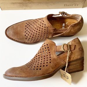 NWOT Born | Nanna Perforated Leather Bootie 9